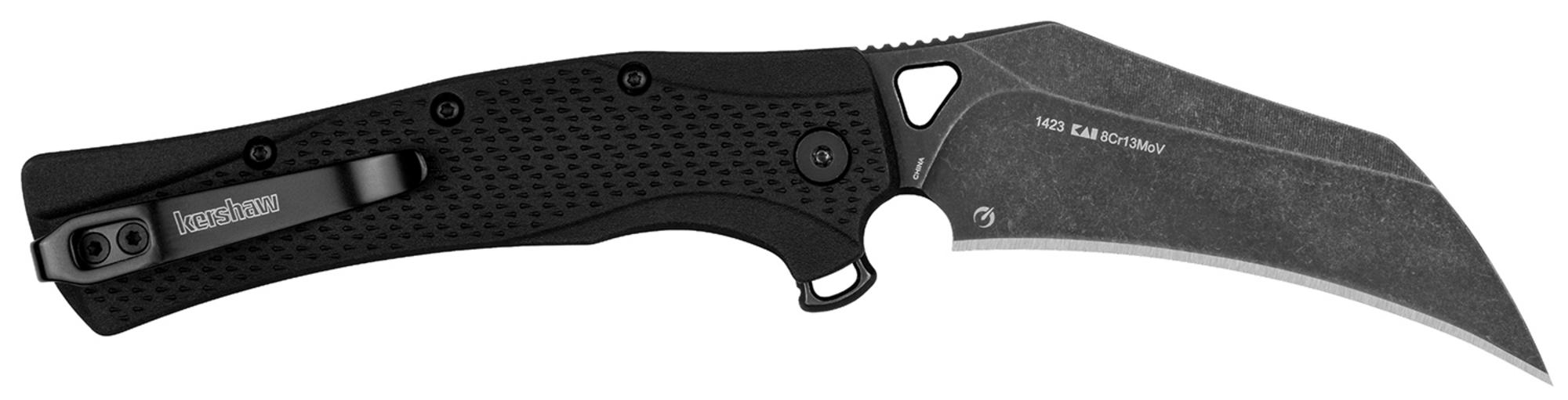 Kershaw Dawnstar Hawkbill Tactical Knife w/Black Textured Handle (1423)