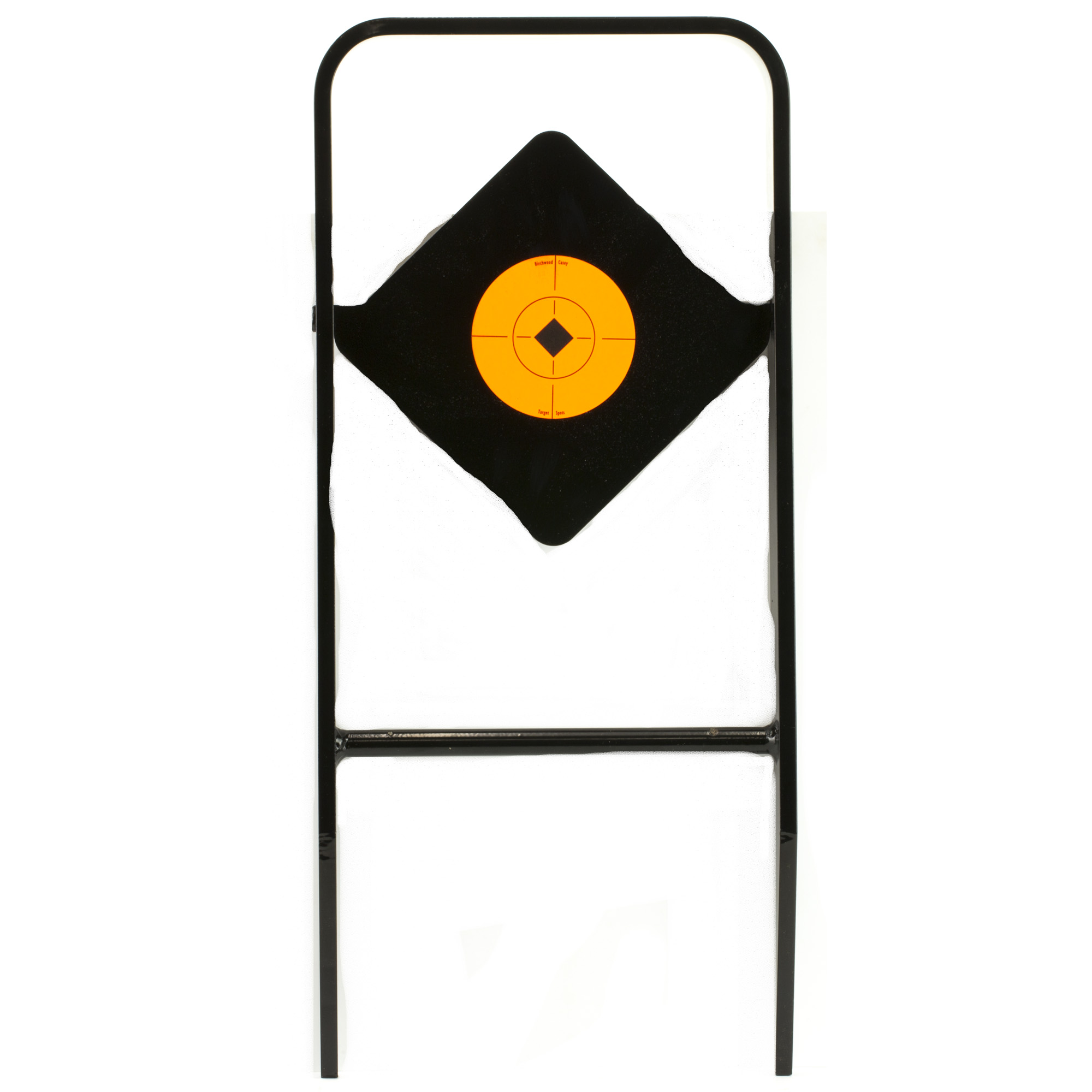 Birchwood Casey 47340 World of Targets Ace of Diamonds Centerfire Target AR500 Steel Black/Red Diamond Illustration Impact Enhancement Motion 0.50” Thick