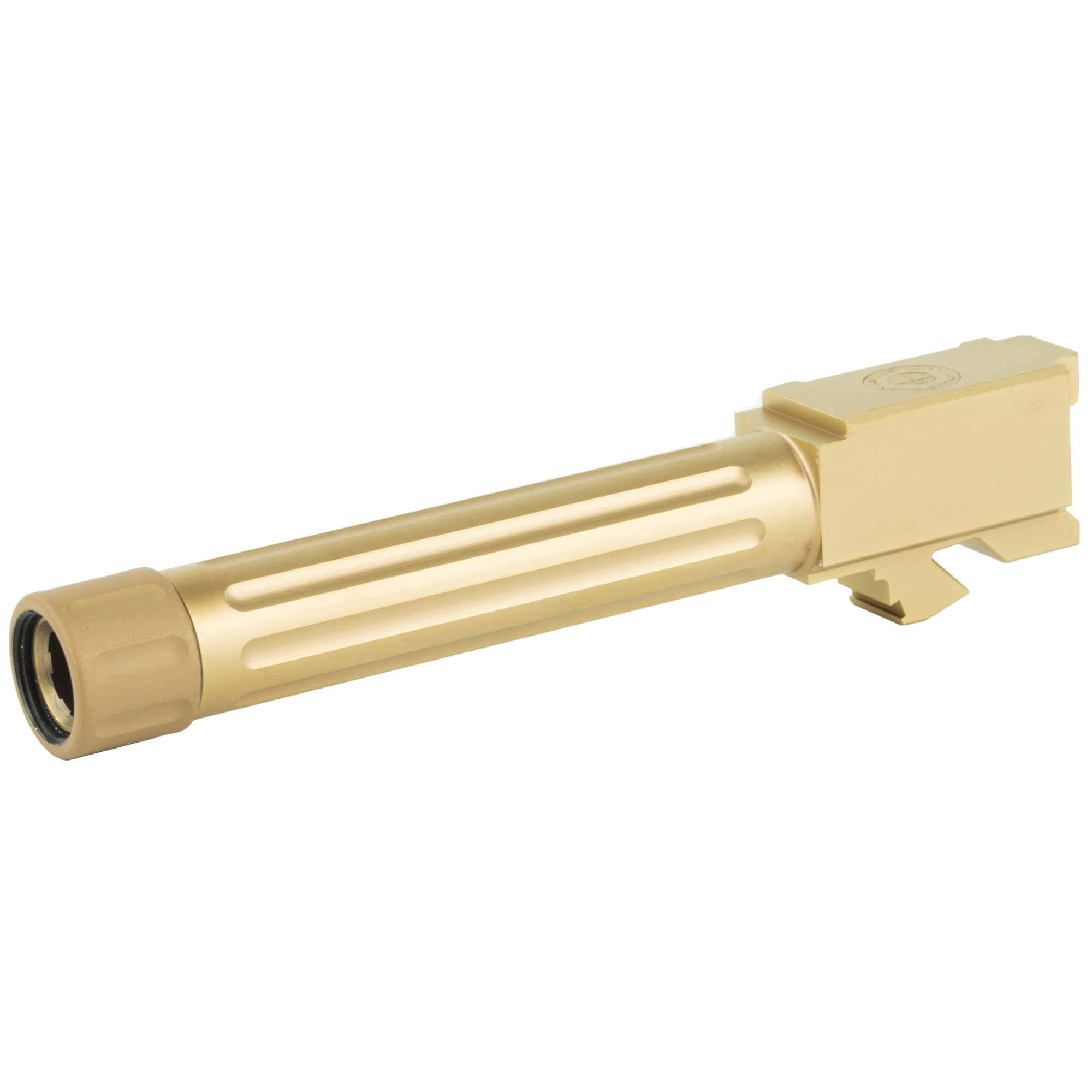 CMC Triggers 75523 Match Precision Compatible w/Glock 19 Gen3-4 9mm Luger 4.01” Bronze DLC Stainless Steel Fluted/Match Grade/Threaded Barrel