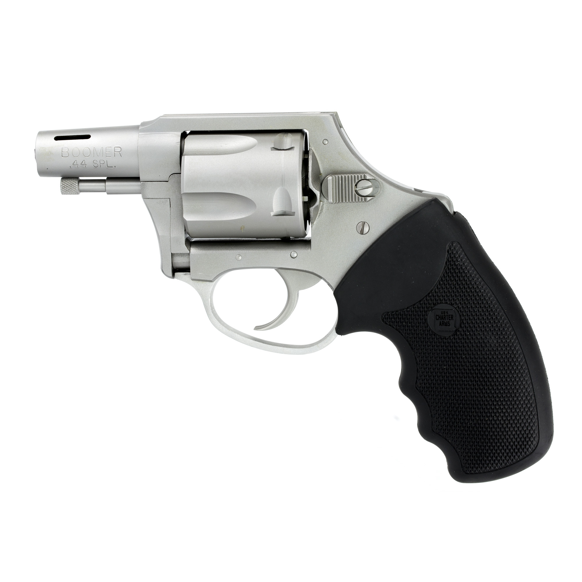 Charter Bulldog Boomer 44 S&W Special 5rd 2” Matte Stainless Black Rubber Grip