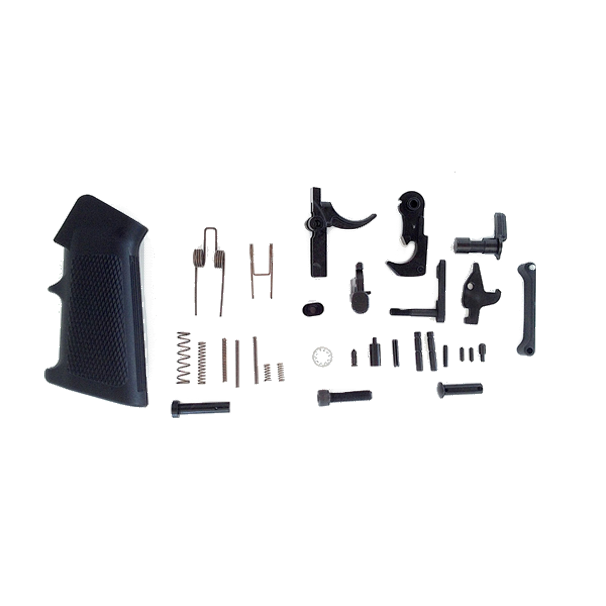 LBE Unlimited AR15LPKT Complete Lower Parts Kit w/Pistol Grip & Trigger Guard AR-15 Black
