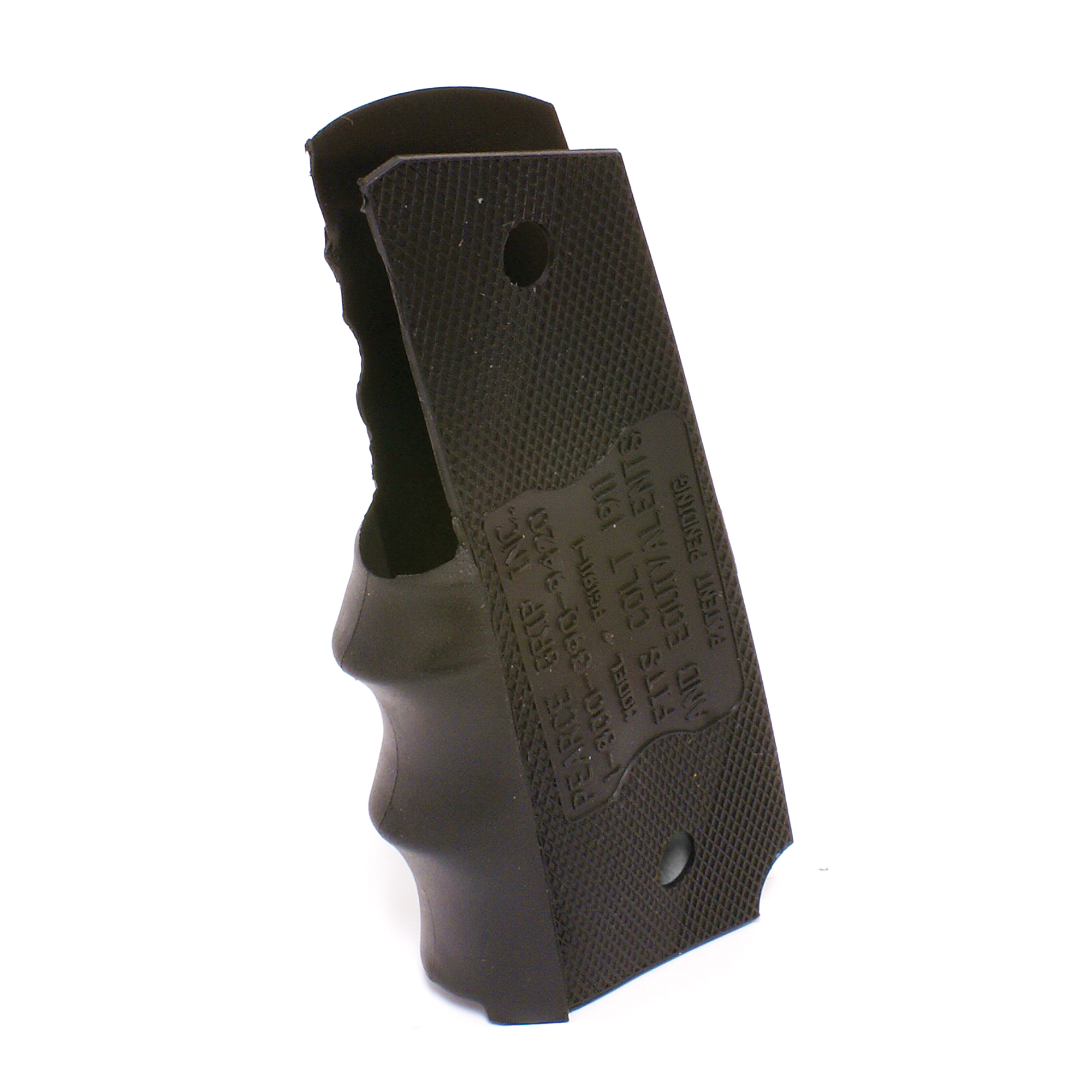 Pearce Grip PG19111 Finger Groove Insert FG Black Rubber for 1911 Government