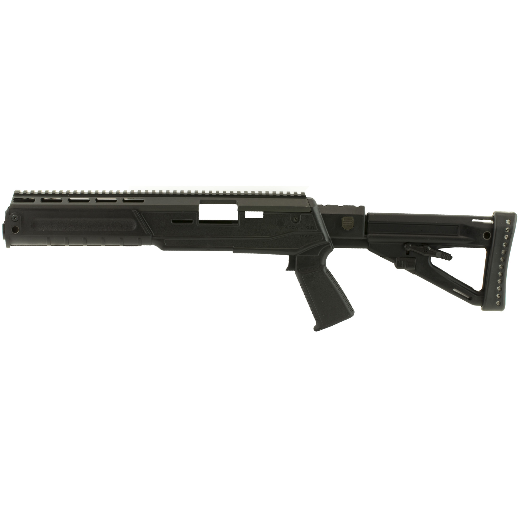 Archangel AA1430 Sparta Conversion Stock Black Synthetic 4 Position Collapsible with Pistol Grip for Ruger Mini-14, Mini Thirty