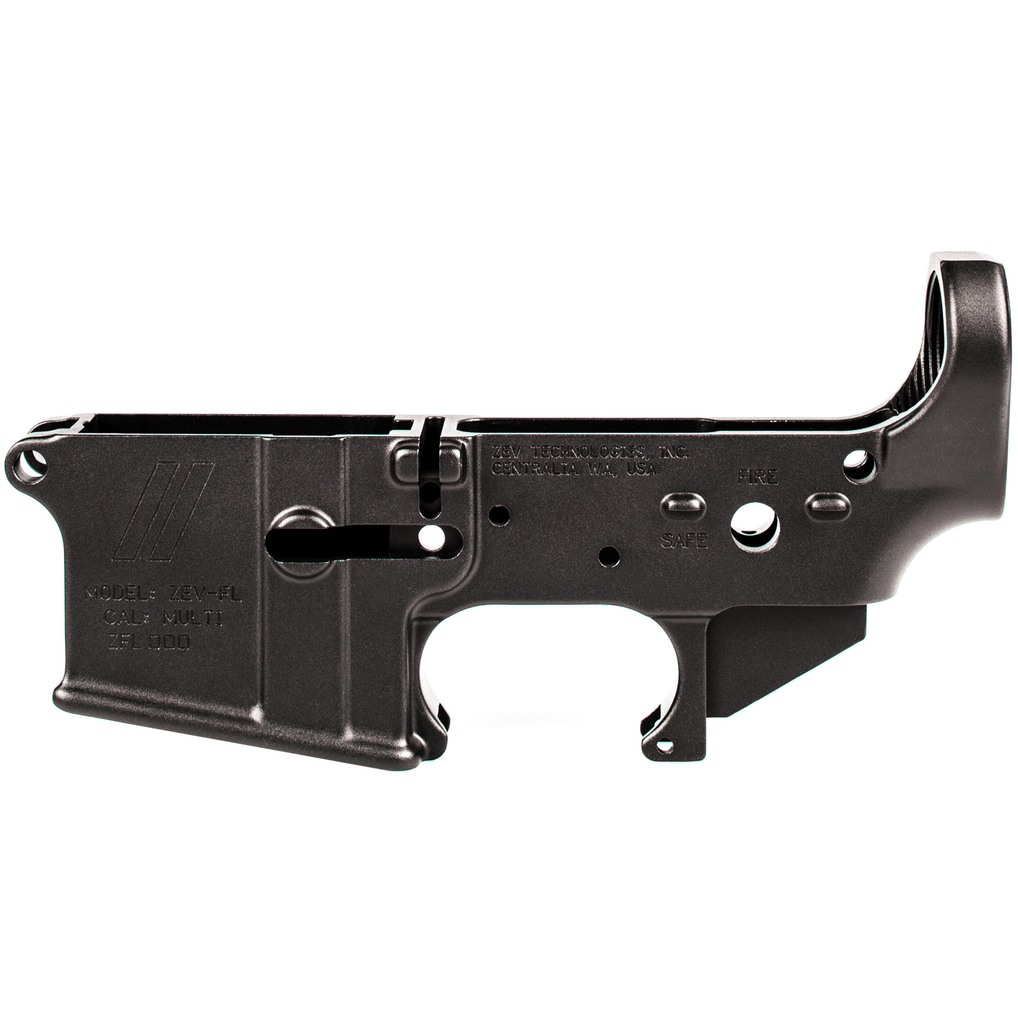 ZEV LR556FOR Forged Lower Receiver 5.56x45mm NATO 7075-T6 Aluminum Black Anodized for AR-15