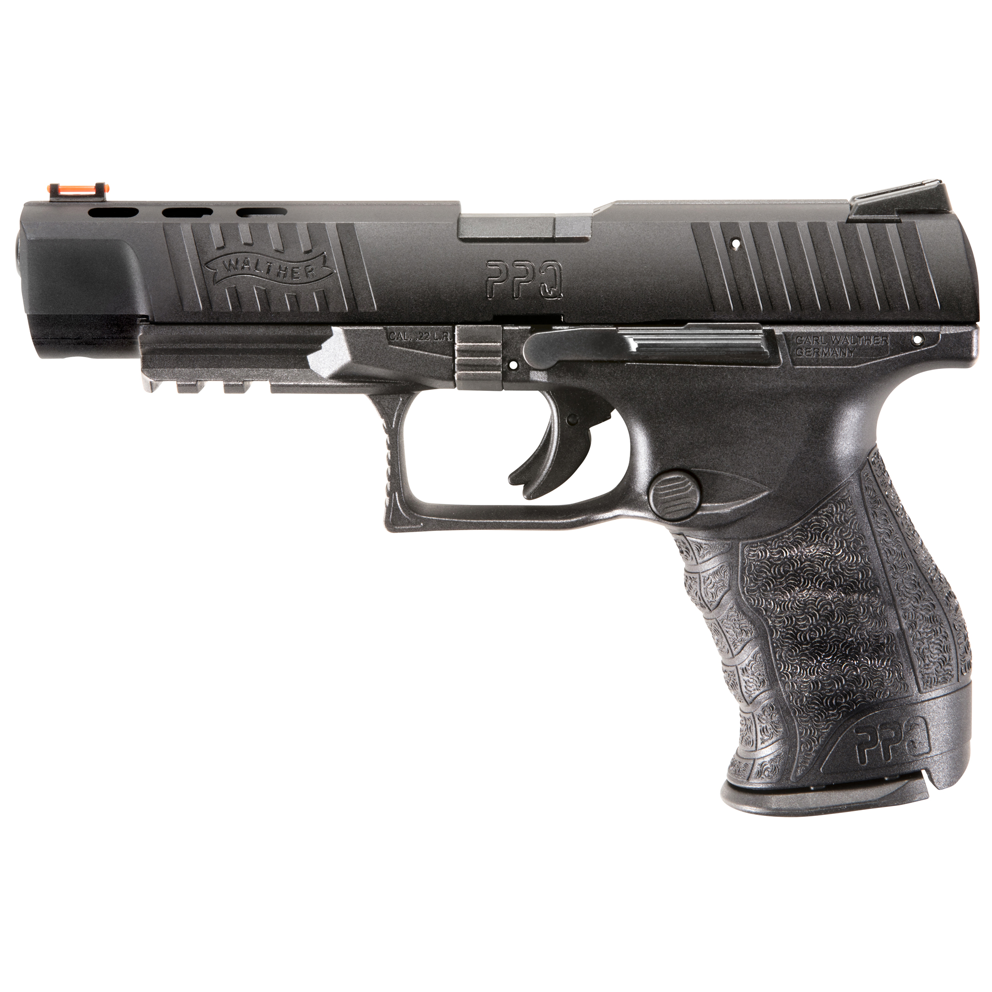 Walther Arms 5100305 PPQ M2 22 LR 10+1 5” Threaded Steel Barrel, Matte Black Tenifer Serrated/Steel Slide, Black Polymer Frame w/Picatinny Rail, Black Polymer Grips