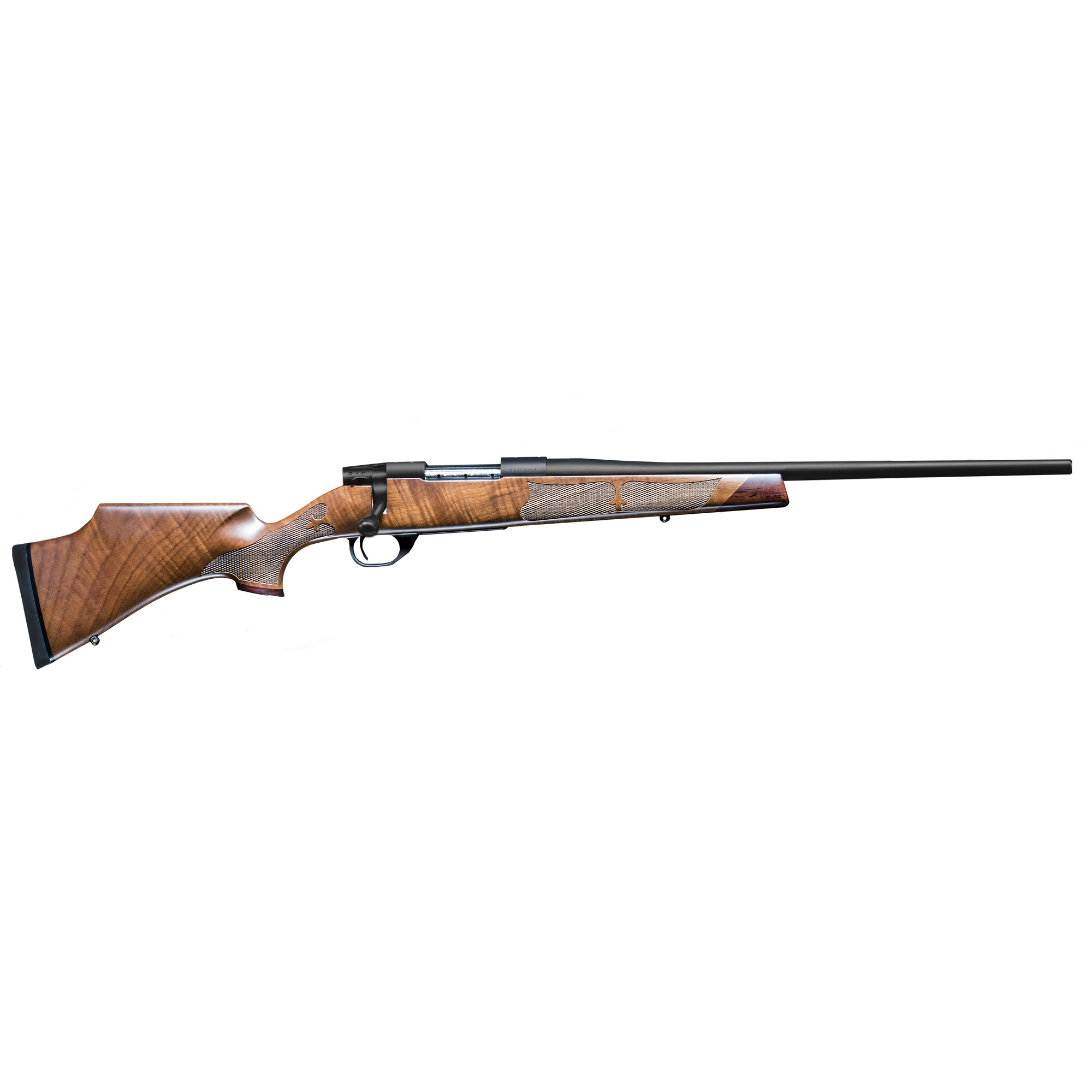 Weatherby VWR308NRO0 Vanguard Camilla Compact 308 Win 5+1 20” Matte Blued #1 Threaded Barrel, Drilled & Tapped Steel Receiver, Grade A Turkish Walnut Monte Carlo Stock