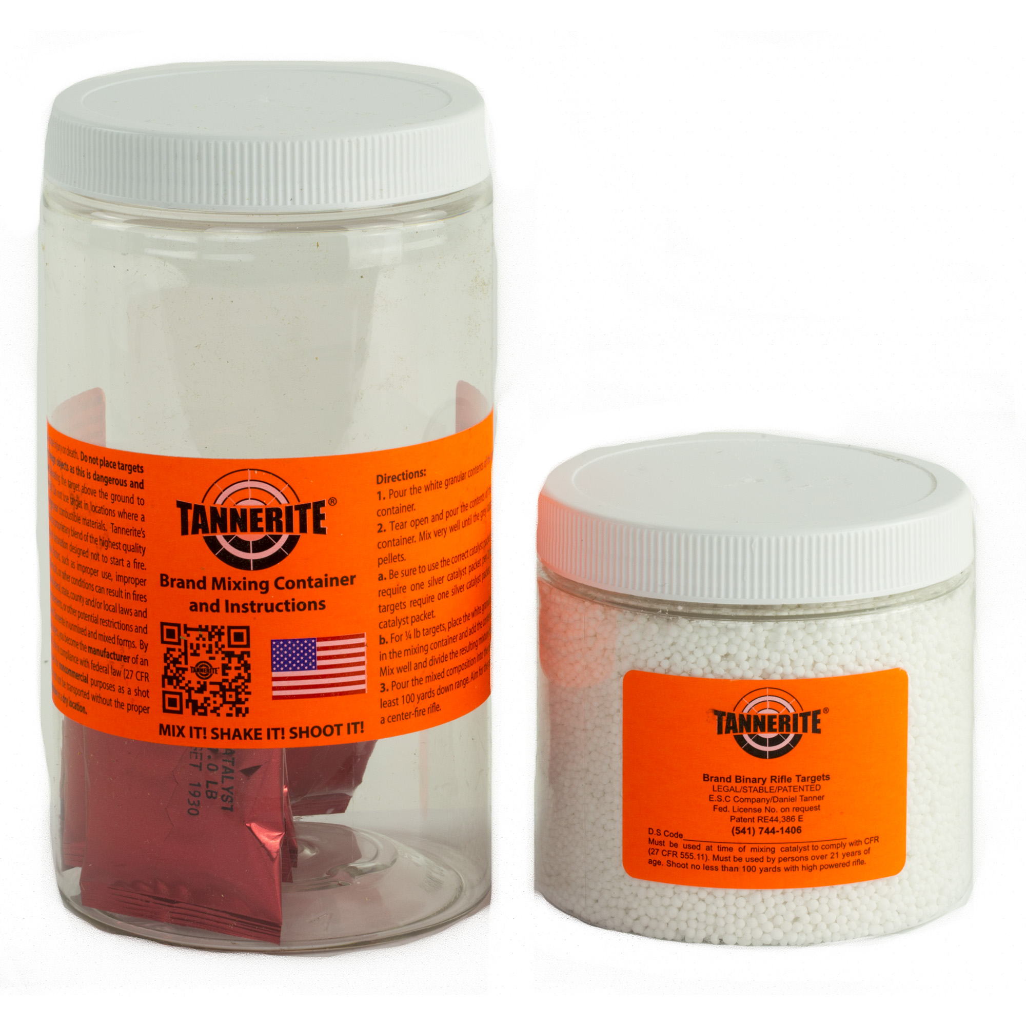 Tannerite PP410 Pro Pak Impact Enhancement Explosion White Vapor Centerfire Rifle Firearm 1 lb 10 Targets