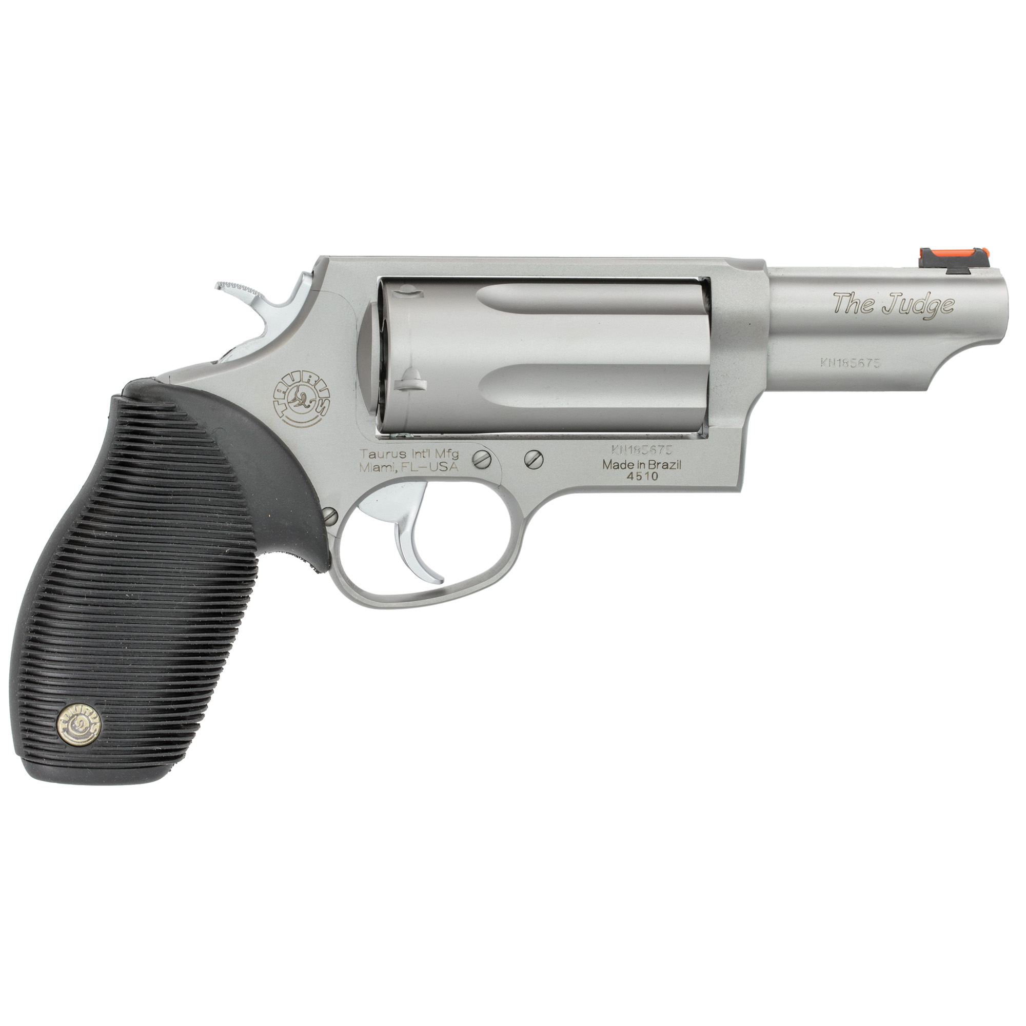 Taurus Judge Magnum 45 Colt (LC),410 Gauge 5rd 3” Matte Stainless Steel Black Ribber Grip