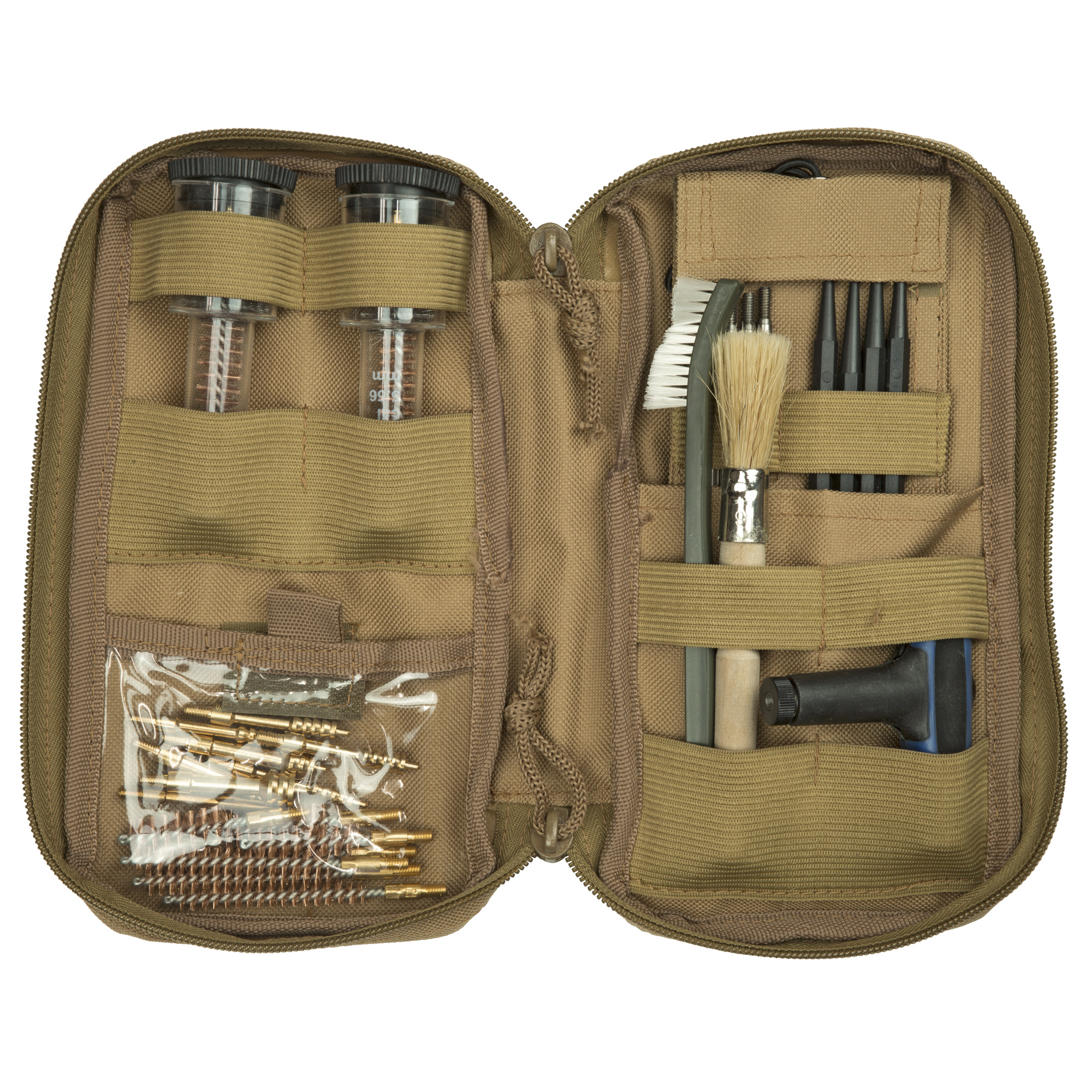 Birchwood Casey 41651 Range Cleaning Kit Handgun/Rifle 29 Pieces Tan
