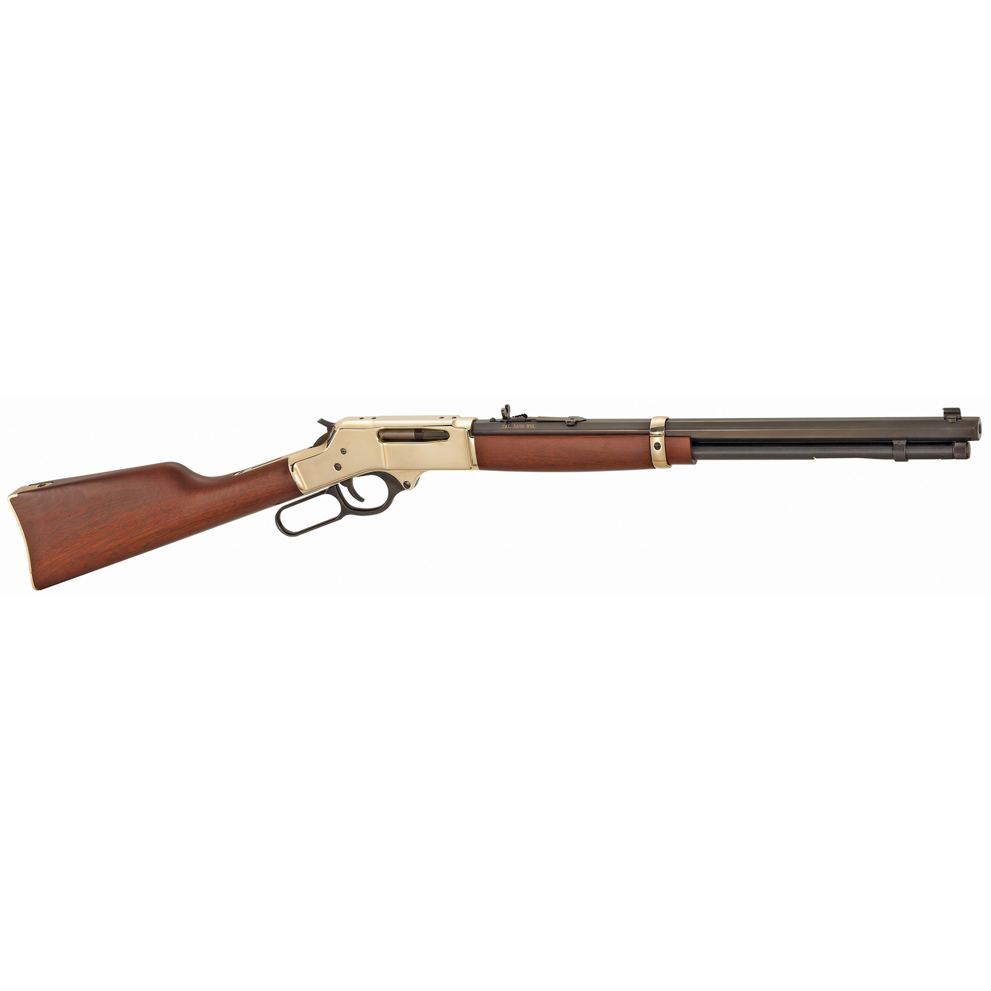 Henry Lever Action 30-30 Win 5+1 20” Polished Brass American Walnut Right Hand