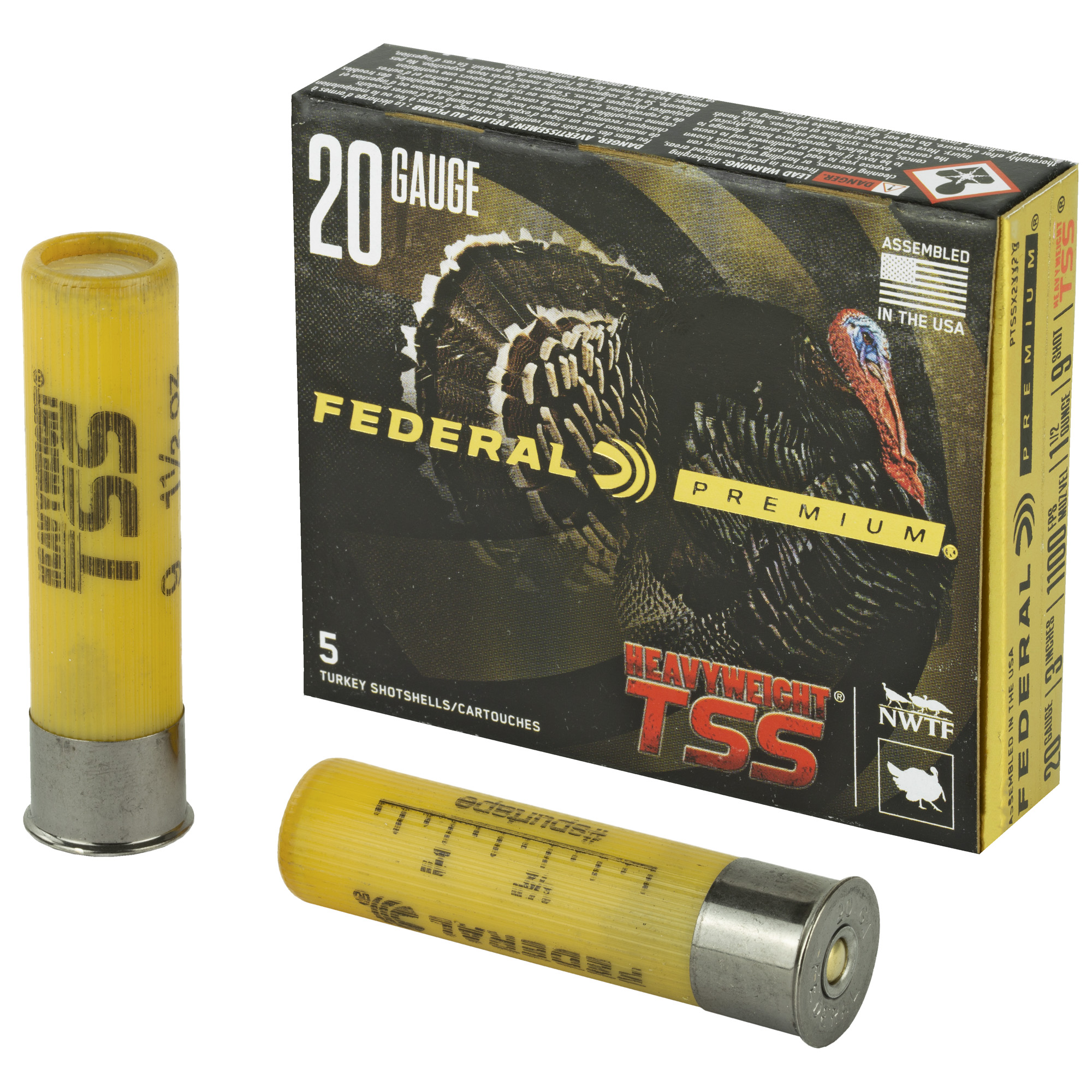 Federal PTSSX259F9 Premium Heavyweight TSS 20 Gauge 3” 1 1/2 oz 9 Shot 5 Bx/ 10 Cs