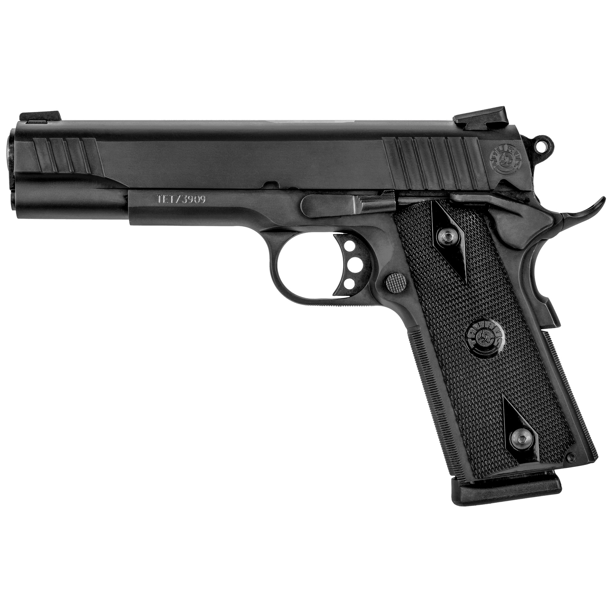 Taurus 1911 Government 9mm Luger 5” 9+1 Matte Black Steel Checkered Black Polymer Grip