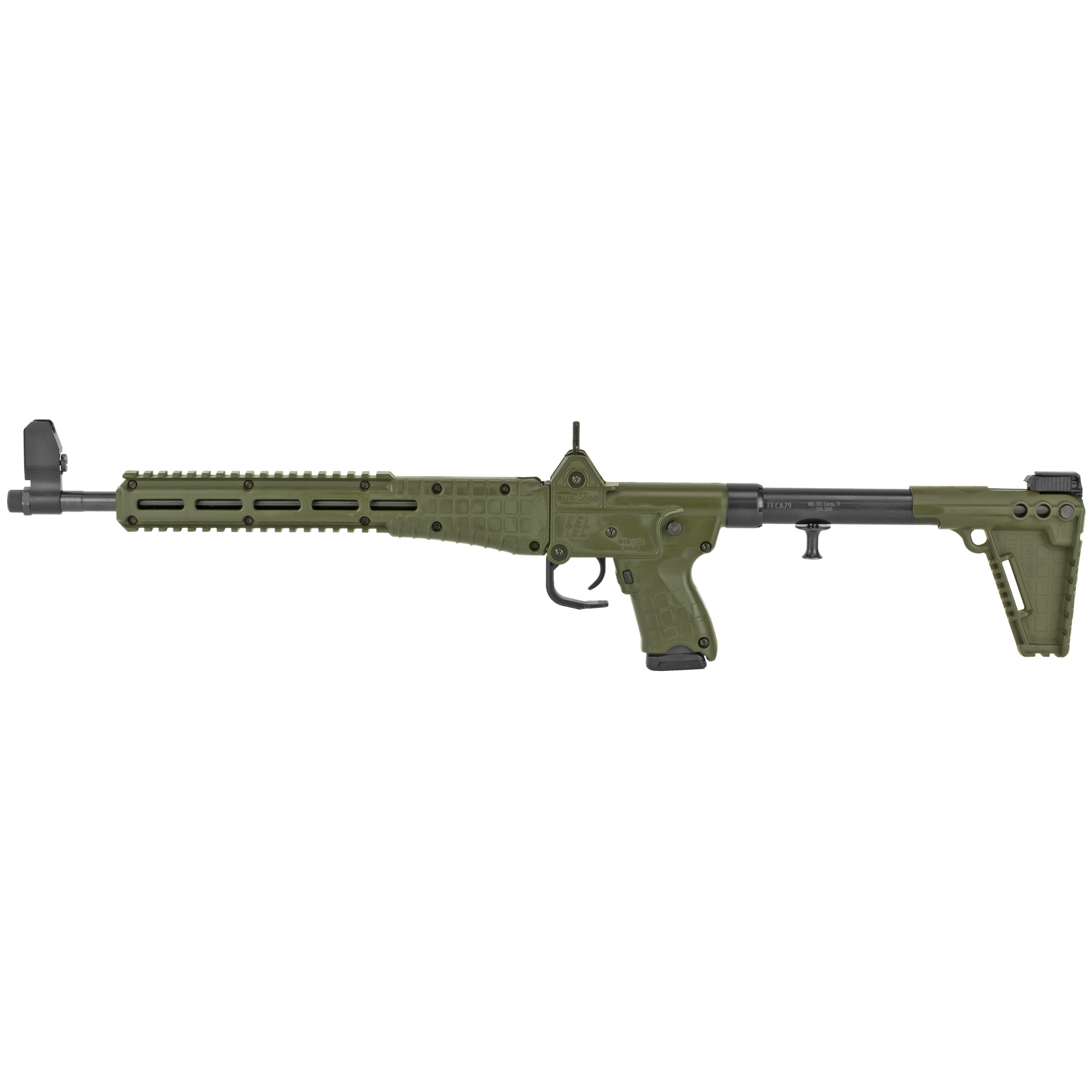 Kel-Tec SUB2K9GLK19BGRNHC Sub-2000 9mm Luger 15+1 16.25” Black Steel Barrel, OD Green Polymer Receiver, OD Green Synthetic Adjustable Stock, OD Green Polymer Grip