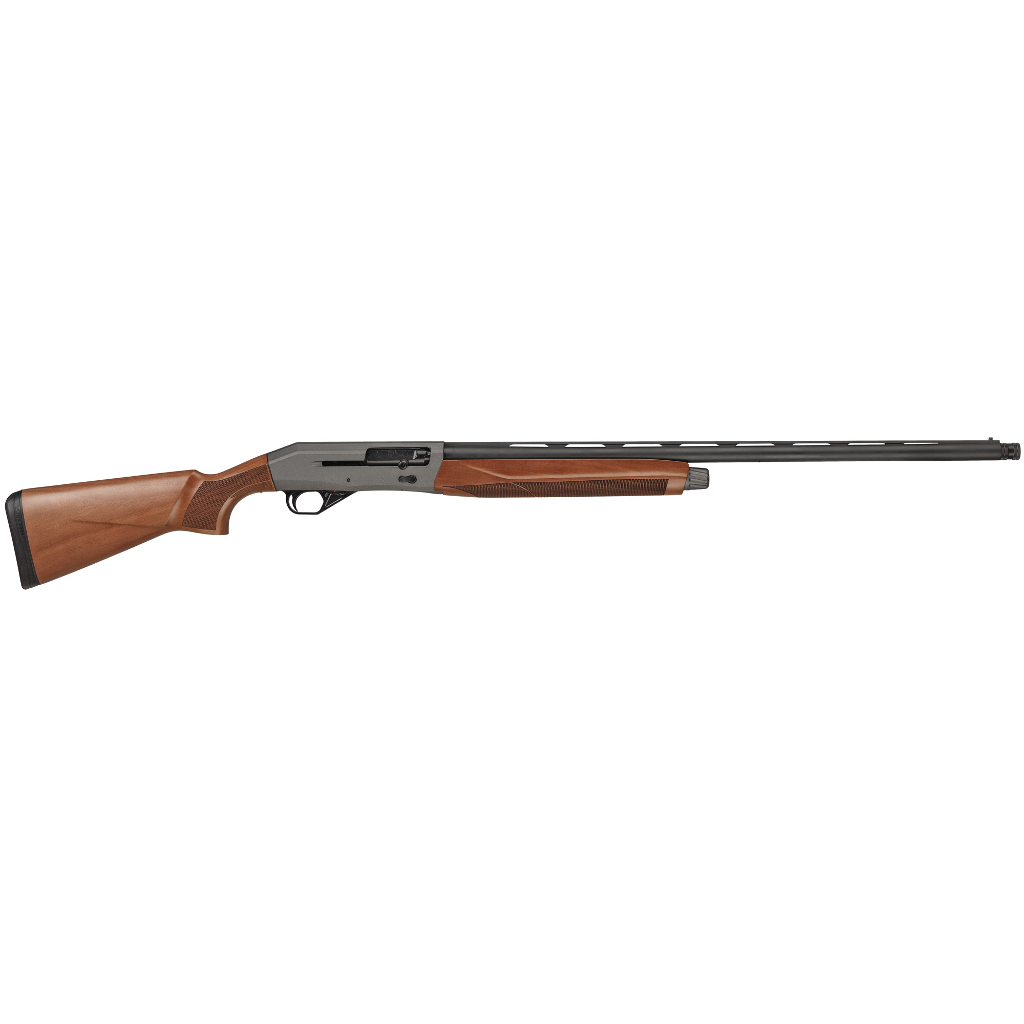 CZ-USA 06354 1012 Semi-Auto 12 Gauge with 28” Gloss Black Chrome Barrel, 3” Chamber, 4+1 Capacity, Gray Metal Finish & Turkish Walnut Stock Right Hand (Full Size)