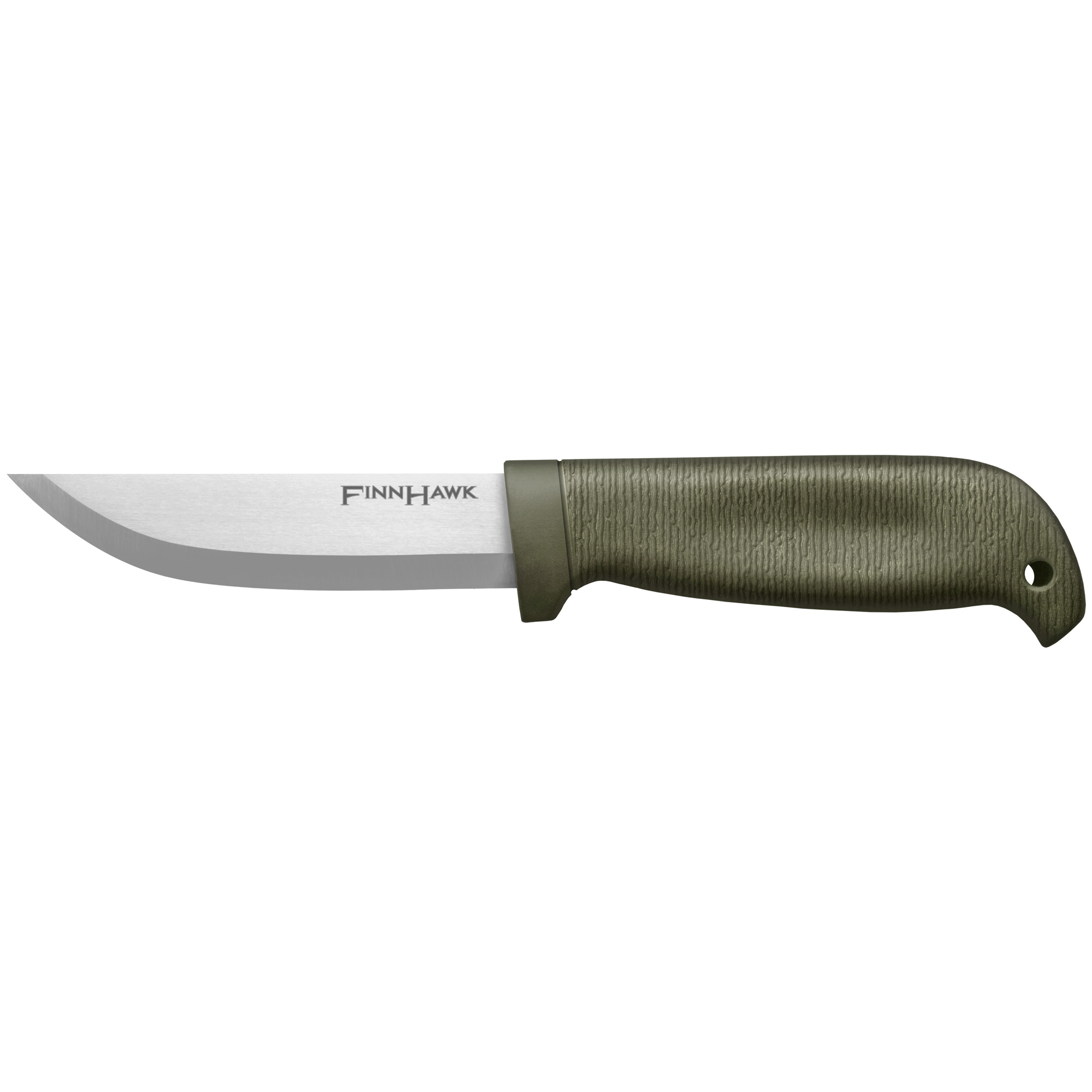 Cold Steel CS-20NPK Finn Hawk 4” Fixed Plain Cryo 4116 SS Blade/OD Green TPR Handle