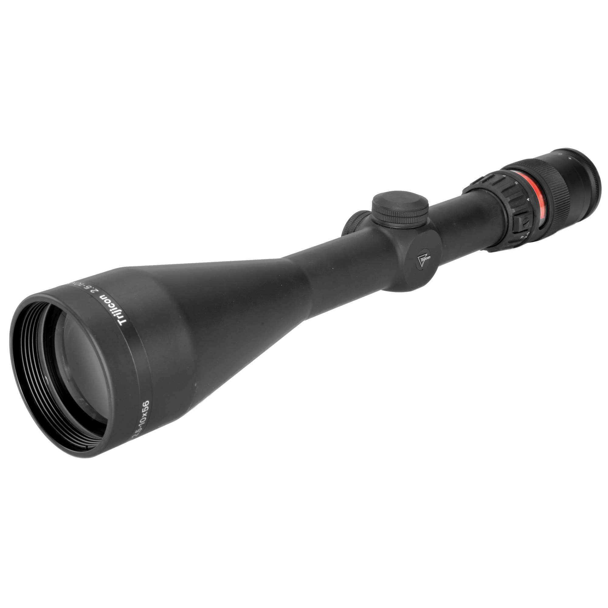 Trijicon 200035 AccuPoint Black Hardcoat Anodized 2.5-10x56mm 30mm Tube Illuminated Red Triangle Post Reticle
