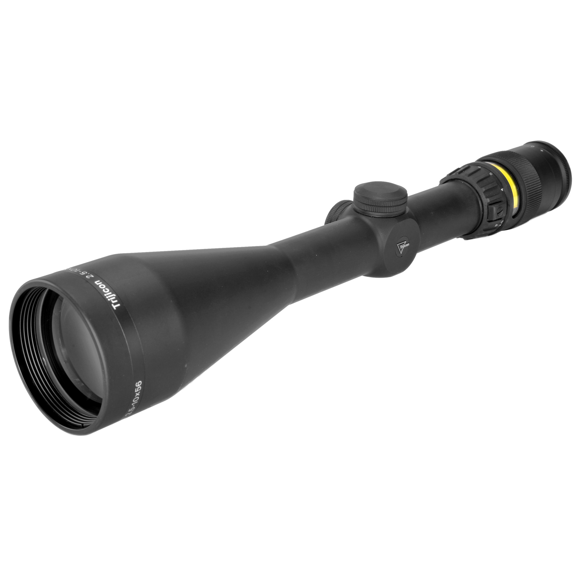 Trijicon 200022 AccuPoint Black Hardcoat Anodized 2.5-10x56mm 30mm Tube Illuminated Amber Triangle Post Reticle