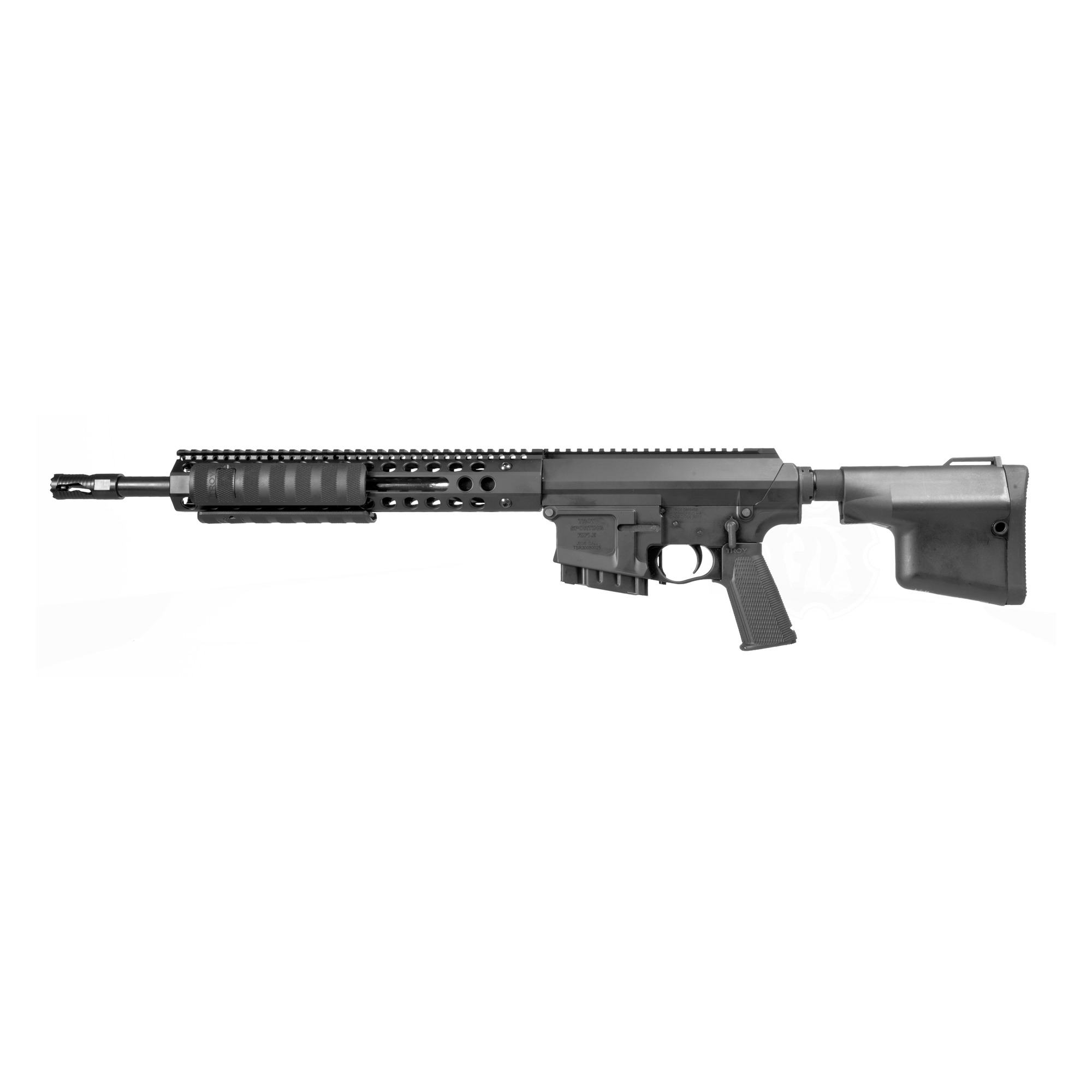 Troy Defense SPARS3816BT01 Pump Action Rifle 308 Win,7.62x51mm NATO 16” 10+1 Black Troy BattleAx Collapsible Stock