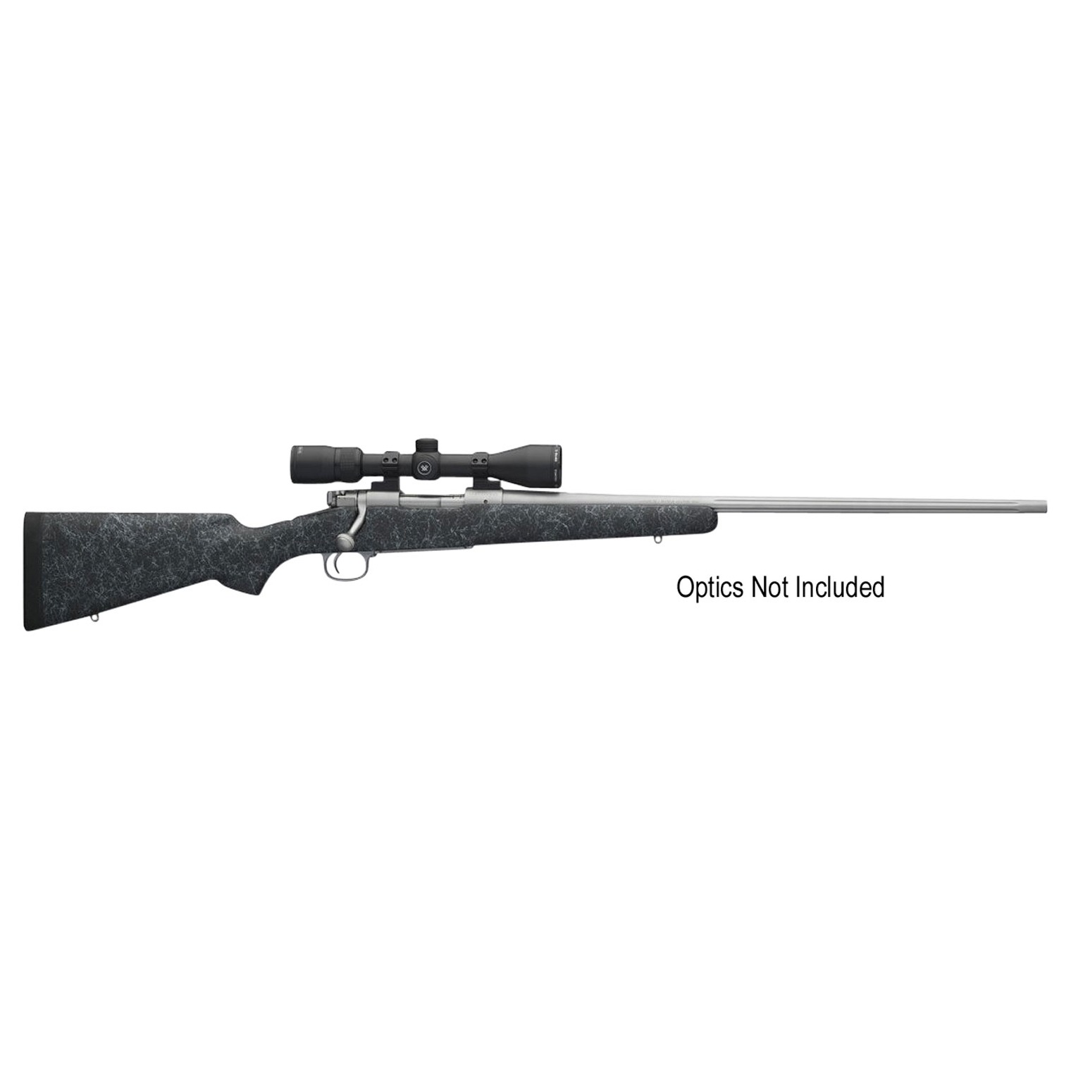 Winchester Repeating Arms 535206230 70 Extreme Weather 7mm Rem Mag 3+1 26” Black w/Gray Webbing Fixed Bell & Carlson w/Aluminum Bedding Stock Matte Stainless Right Hand