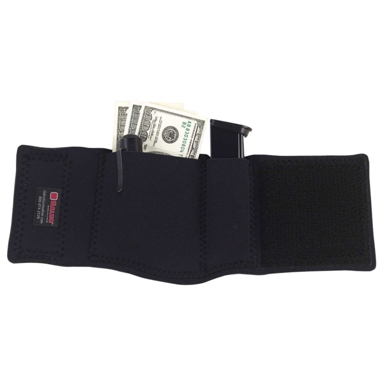 Galco CAS Ankle Safe Fits Springfield SA-35 13” Hook & Loop Mount Black Neoprene