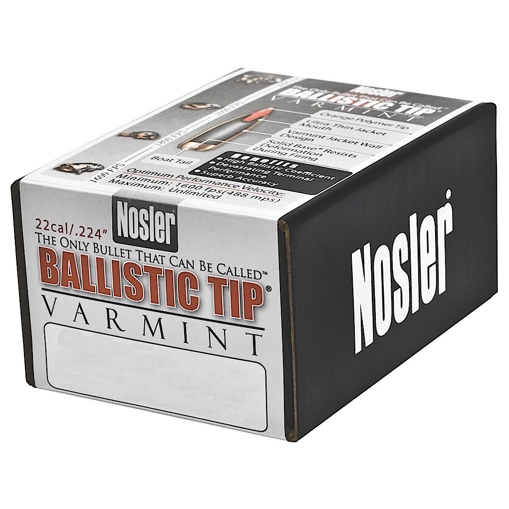 Nosler 39473 Ballistic Tip 22Cal 60gr Ballistic Tip Varmint 250/Box