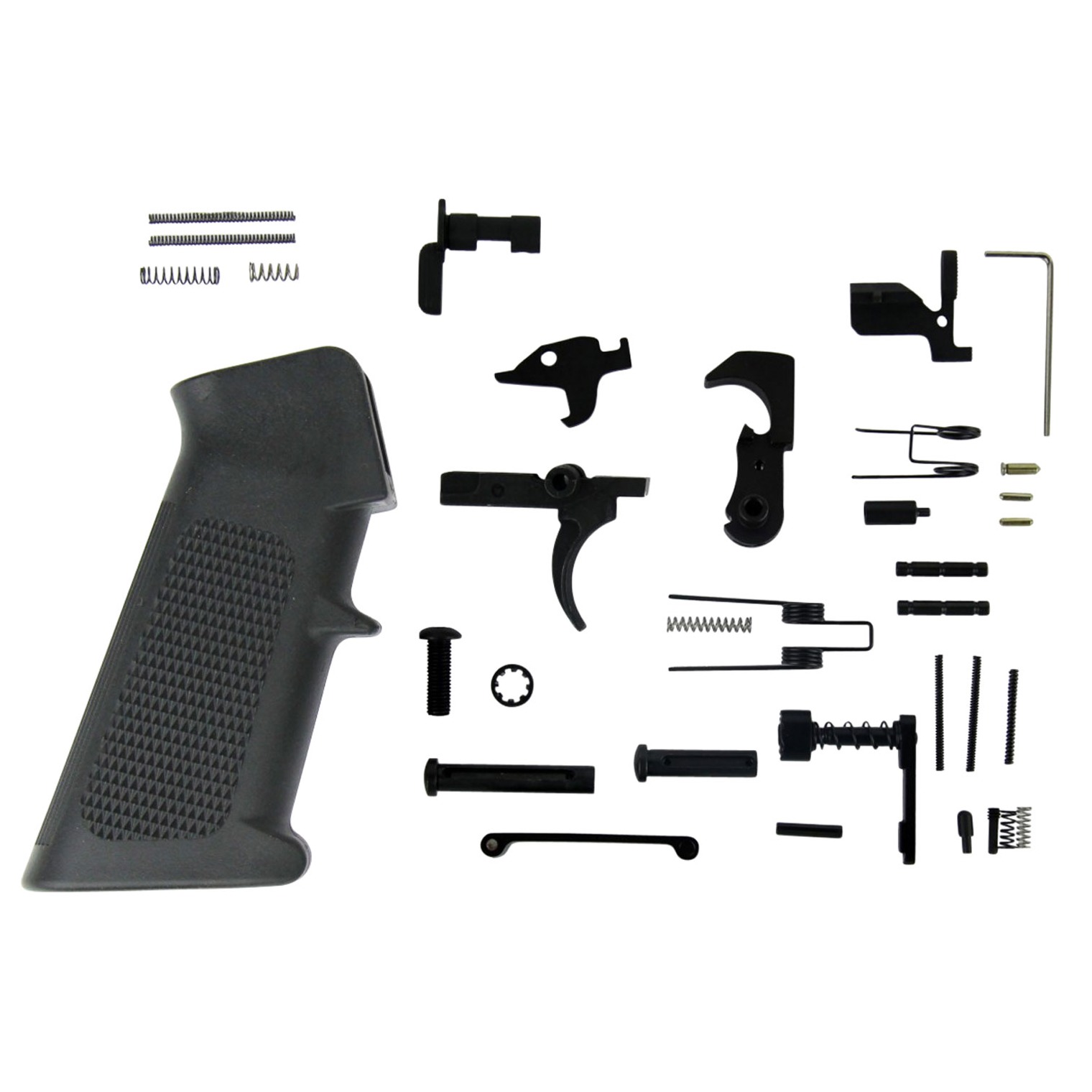 TacFire LPK01USA AR-15 Parts Kit AR-Platform Black A2 Grip Black