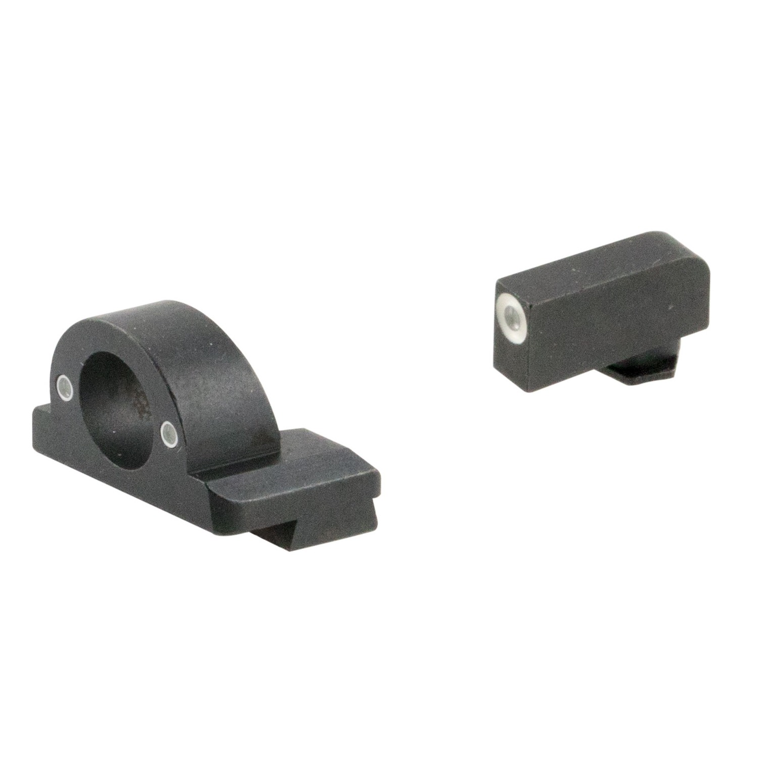 AmeriGlo GL5125 Ghost Ring Sight Set for Glock Green Tritium White Outline Front Sight-Green Tritium Rear Sight