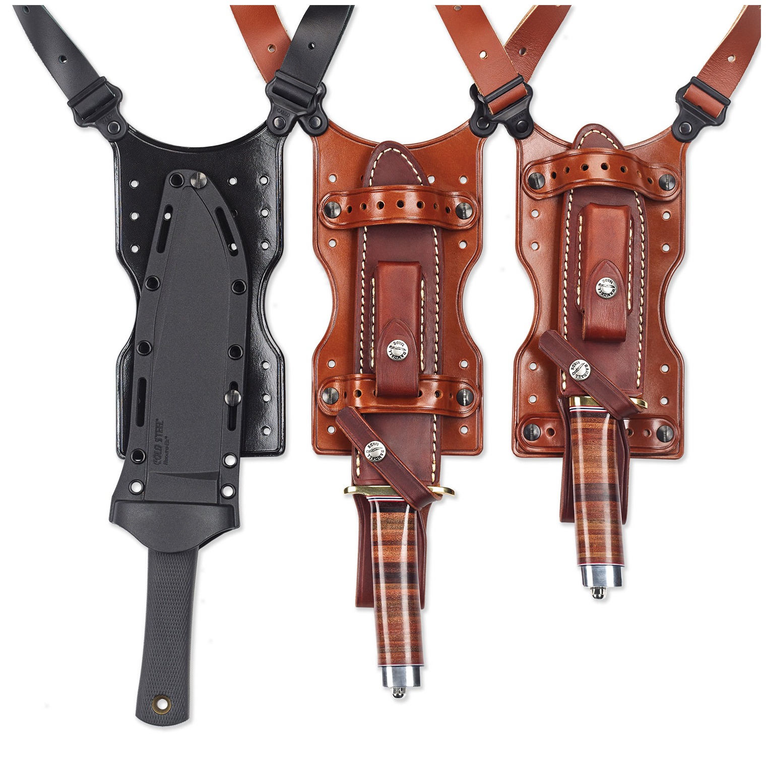 Galco SHU Shuka Knife Holder Over The Shoulder Tan Leather