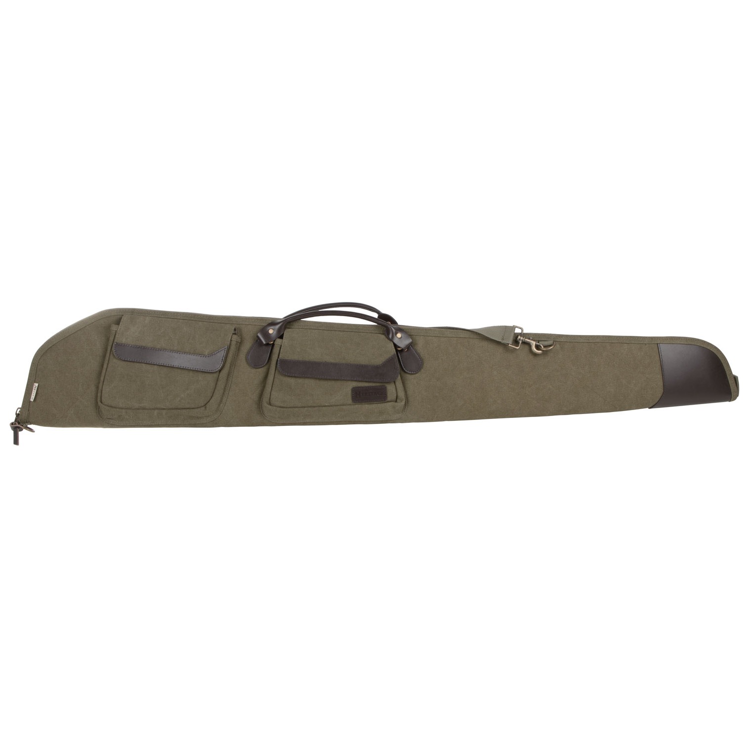 Heritage Cases 54352 North Platte Shotgun Case Olive Canvas/Leather 52”
