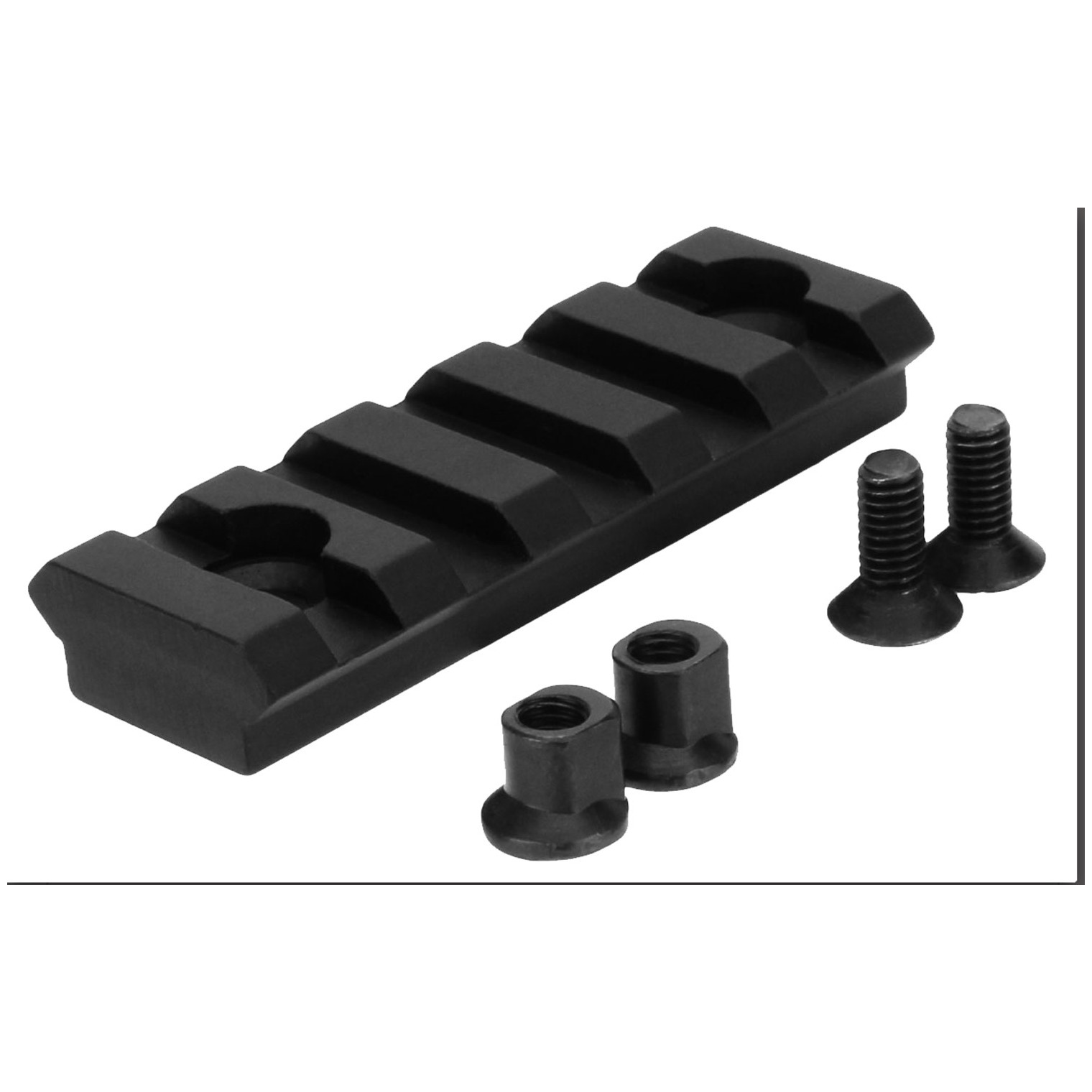 TacFire MAR101 KeyMod Picatinny Rail 2 Inch 5 Slots Black