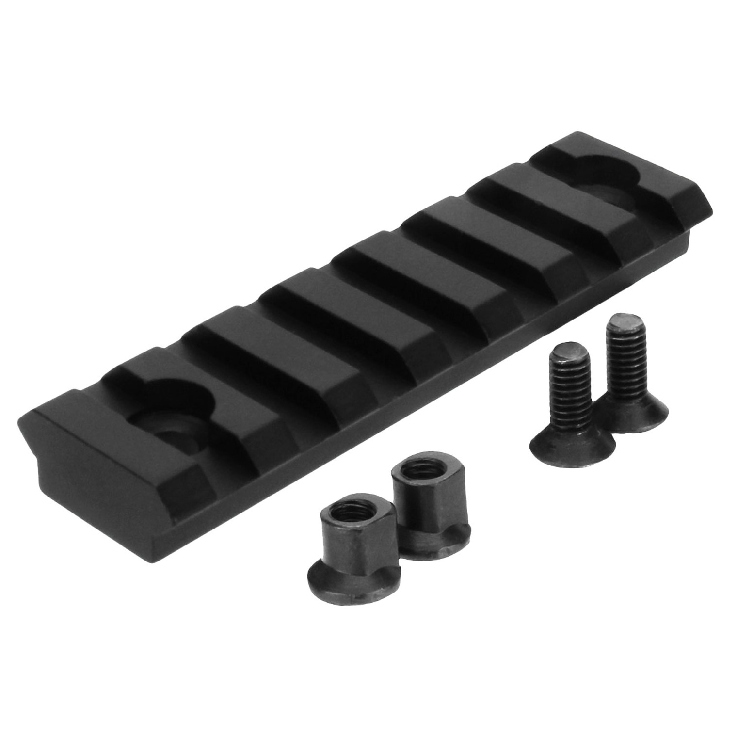 TacFire MAR102 KeyMod Picatinny Rail 3 Inch 7 Slots Black