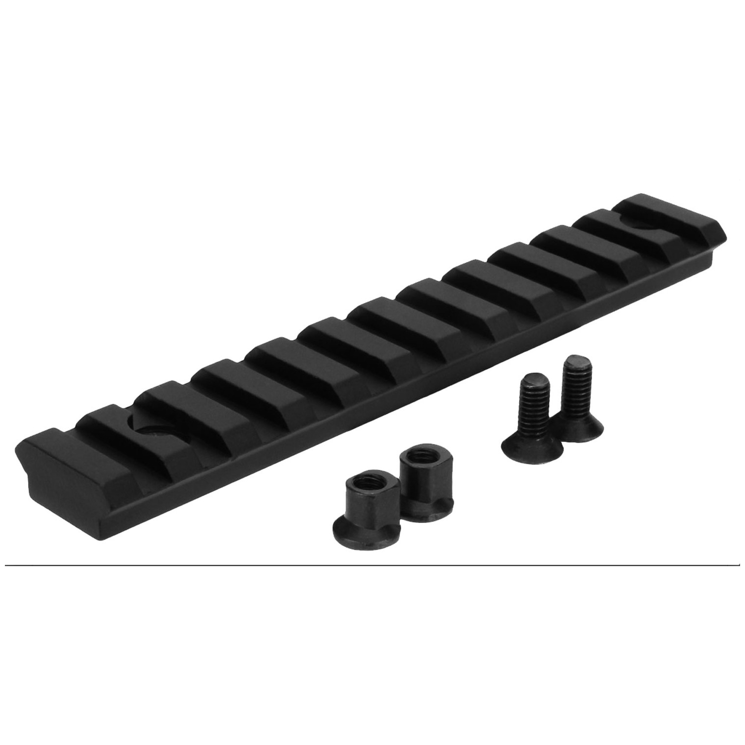 TacFire MAR103 KeyMod Picatinny Rail 5 Inch 11 Slots Black