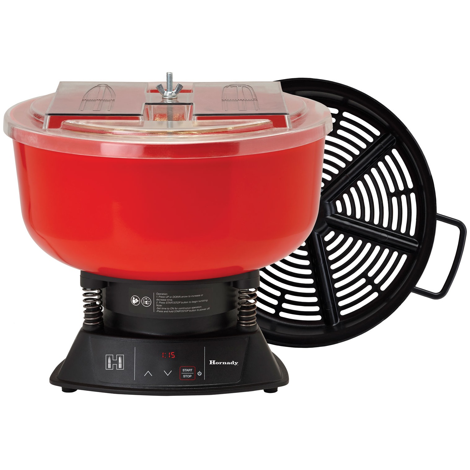 Hornady 050240 Magnum Digital Vibratory Tumbler Red Multi Caliber