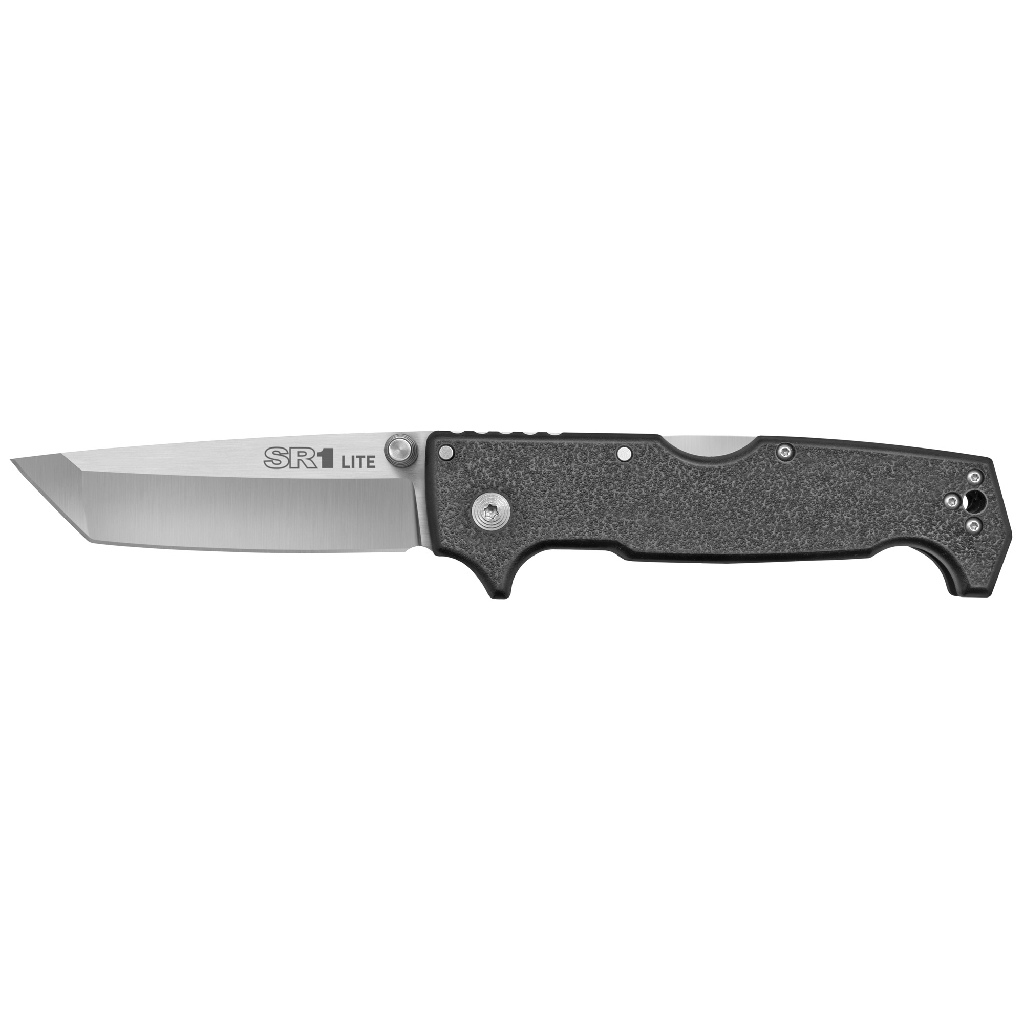 Cold Steel CS62K1A SR1 Lite 4” Folding Tanto Plain 8Cr14MoV SS Blade/Black Griv-Ex Handle Includes Pocket Clip