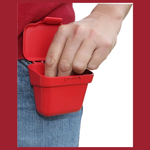 MTM Case-Gard ABP Ammo Belt Pouch Handgun/Rifle Multi-Caliber 100rd Belt Clip Mount Red Plastic