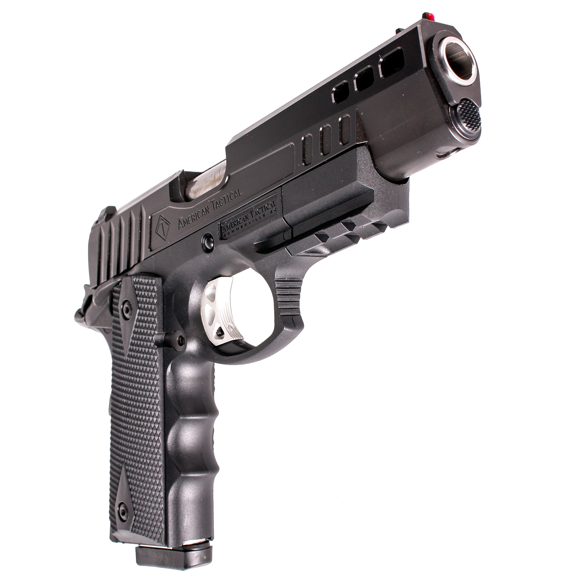 ATI 1911 Firepower Xtreme Hybrid 45 ACP 5” 8+1 Black Nitride Steel Black Polymer Grip