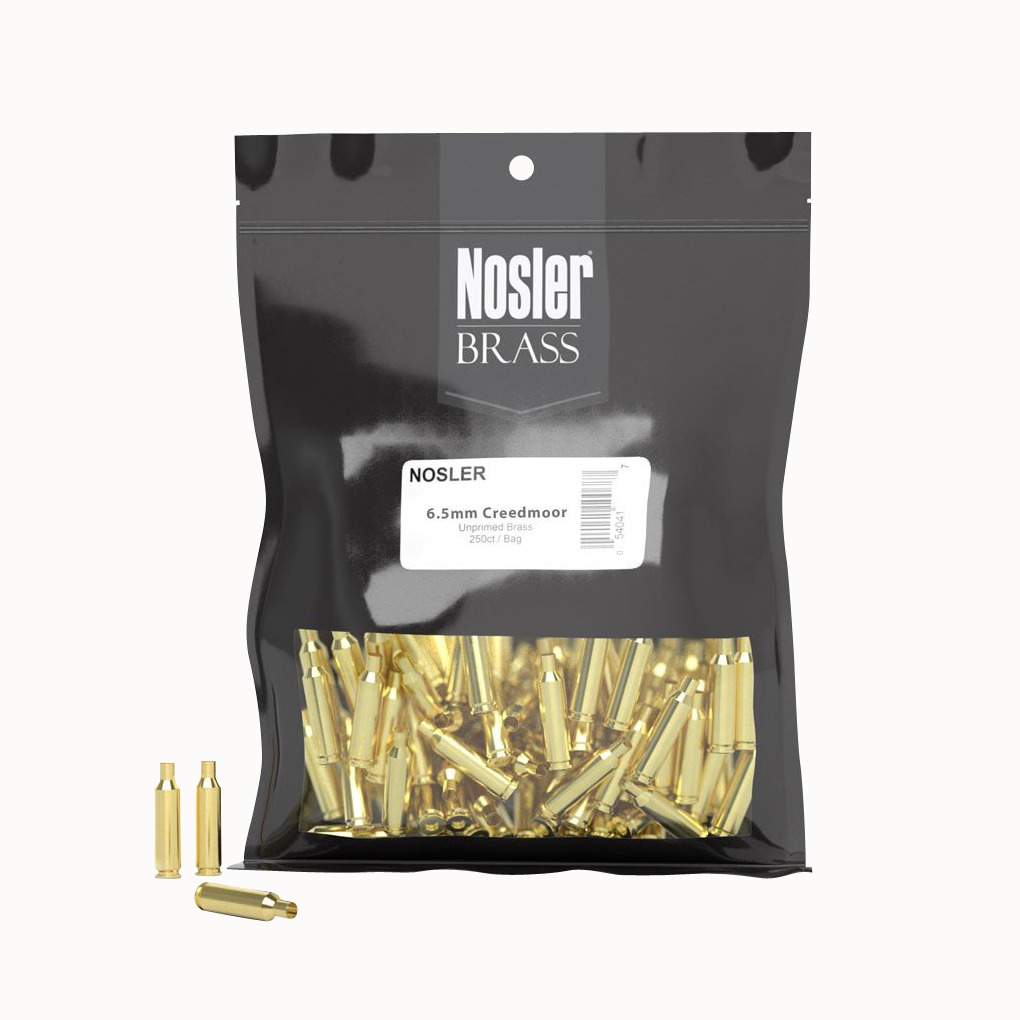 Nosler 10211 Premium Brass Unprimed Cases 6.5Creedmoor Rifle Brass 100/Box