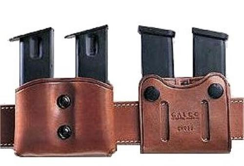 Galco DMC Double Mag 357/9/40 Staggered, Belt Width 1-1.75", Black Leather