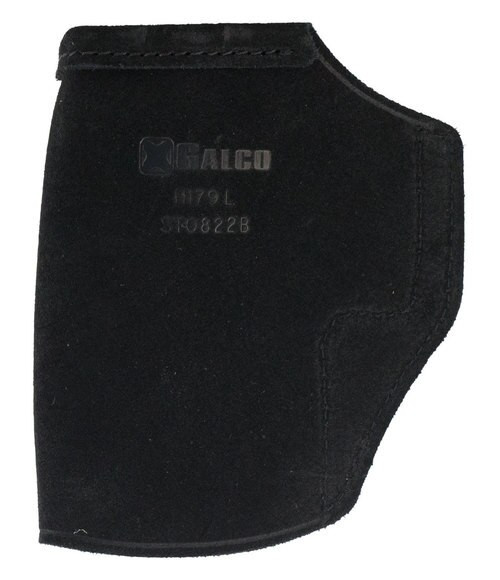 Galco STOW-N-GO Inside The Pant Holster, Fits Ruger LCP II, Right Hand, Black Leather