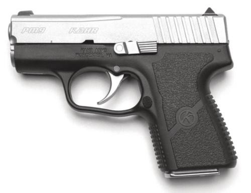 Kahr Arms PM9 DAO 9mm 3", /7+1 NS Poly Grip Black Poly Frame /SS,6 rd
