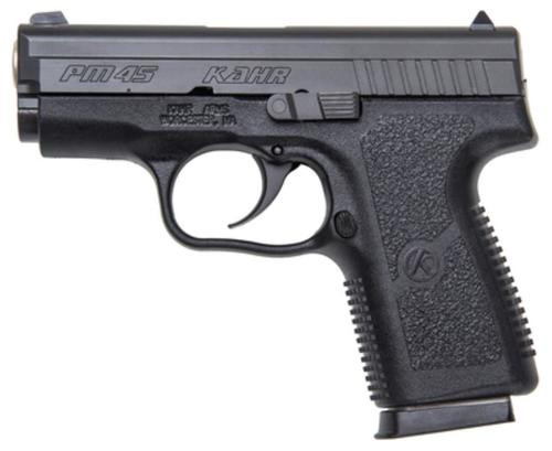 Kahr PM45 Black Poly Frame, 45 ACP, Blackened SS Slide, 3" Barrel
