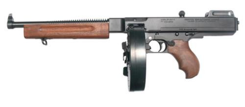 Thompson TA510D 1927A-1 Deluxe 45 ACP Caliber with 10.50" Barrel, 10+1 Capacity (Drum), Blued Metal Finish, Walnut Grip Right Hand