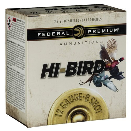 Federal Hi-Bird Game Load 12 Ga, 2.75", 1-1/4oz, 7.5 Shot, 25rd Box