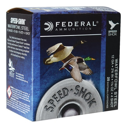 Federal Speed-Shok 12 Ga, 2.75", 1-1/8oz, 4 Shot, 25rd Box