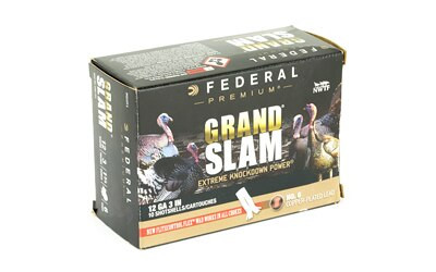 Federal Grand Slam Turkey 12 Ga, 3", 1-3/4, 1200 FPS,10rd Box