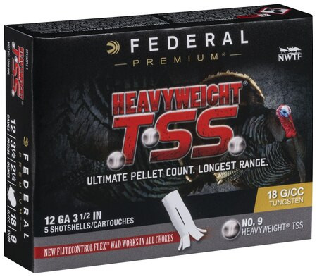 Federal Heavyweight TSS 12 Ga 3.5", 2-1/4oz, 9 Shot, 5rd Box