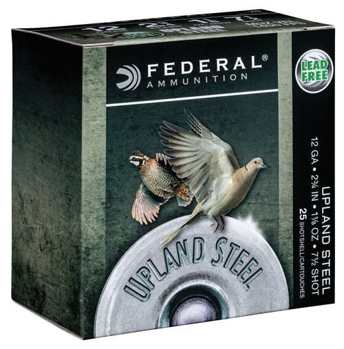 Federal Upland Steel 12 Ga, 2.75", 1 1/8 oz, Steel, 25rd Box