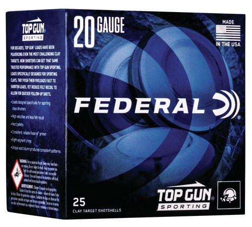 Federal Top Gun Sporting 28 Ga, 2.75", 3/4oz, 7.5 Shot, 25rd Box