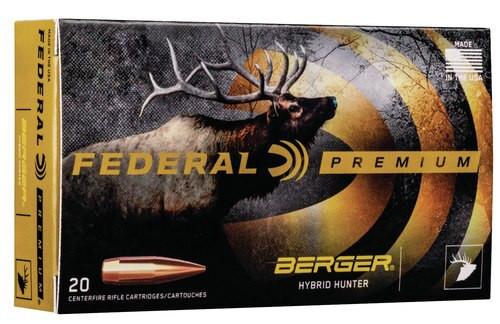 Federal Premium 6.5 Creedmoor 135gr, Berger Hybrid Hunter, 20rd Box