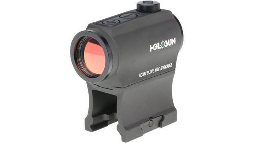 Holosun 403 Rifle Enclosed, Solar, Green 2Moa Dot, 6061 Aluminum, Enclosed, Button Control, Rifle
